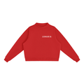 LUNARIA  Essential Fleece Mock-Neck Crew